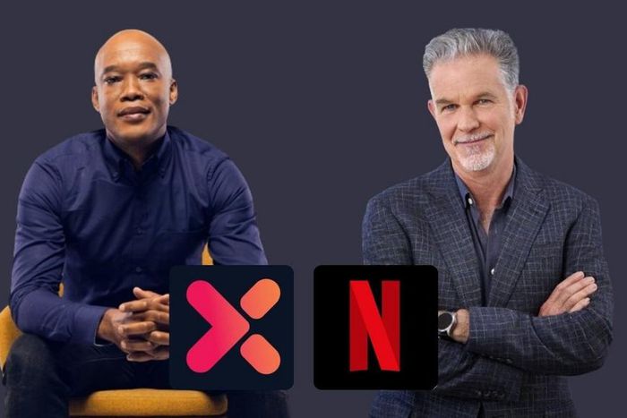 MultiChoice Group CEO Calvo Mawela and Netflix Co-founder & majority shareholder Reed Hastings