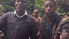 A screengrab image of the controversial video in which two men appeared to justify and promote femicide