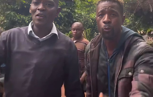A screengrab image of the controversial video in which two men appeared to justify and promote femicide