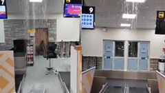Leaking roof at Terminal 1C at JKIA