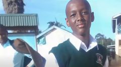 Kilungu High School student Emmanuel Kirima