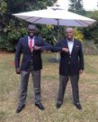 Fredrick Okango (left) and KANU leader Gideon Moi
