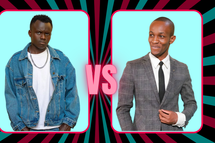 TikTok content creators Mr Mbili Mbili and Kadusko