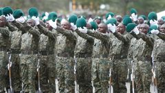 NYS receruits in a parade