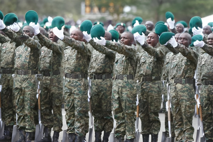 NYS receruits in a parade