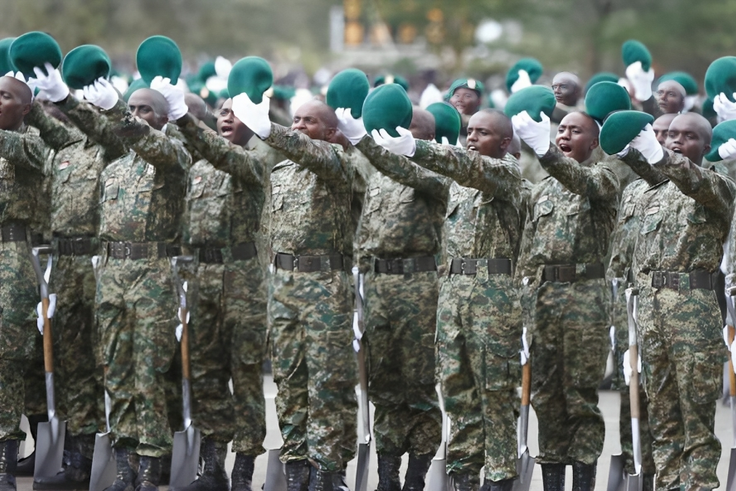 NYS receruits in a parade