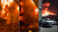 Explosions were reported a few minutes after midnight on Thursday today at a gas plant near Skyline Estate in Embakasi, Nairobi .