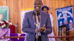 President William Ruto during a church service at ACK St. Pauls — Kiriita, Kimende in Lari, Kiambu County on Sunday, December 10, 2023