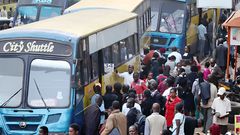 Matatus in Nairobi CBD