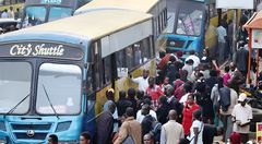 Matatus in Nairobi CBD
