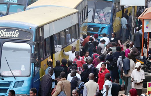 Matatus in Nairobi CBD