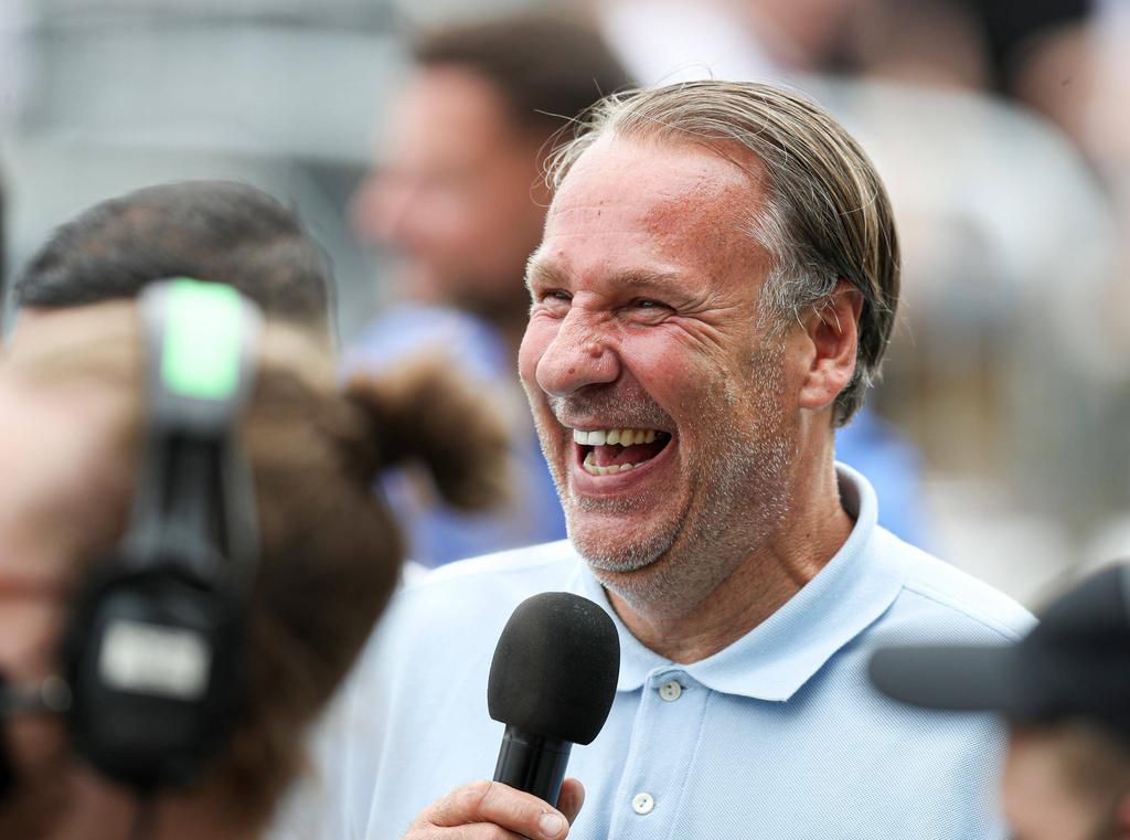 Paul Merson in the crowd England Fan Zone on June 13, 2021.