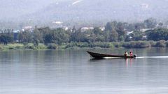 File image of a boat in Lake Victoria