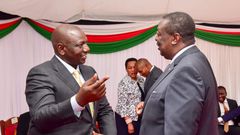 File image of President William Ruto with Prime CS Musalia Mudavadi
