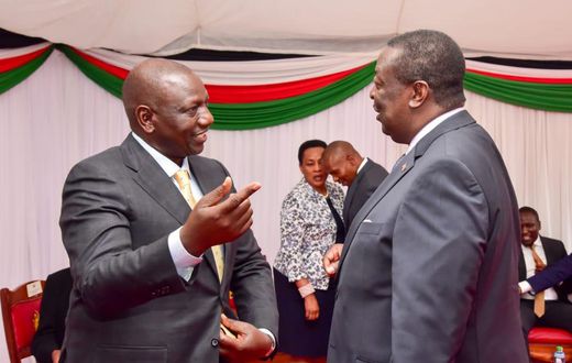 File image of President William Ruto with Prime CS Musalia Mudavadi
