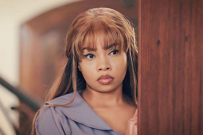 Actor Brenda Wairimu playing a role on Maisha Magic's 'Zari' series
