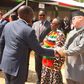President William Ruto with Government Spokesperson Isaac Mwaura during the 2024 Madaraka Day celebrations