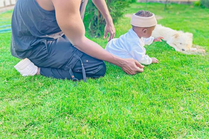 Arrow Bwoy and his son Kai