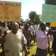 University lecturers on strike in Egerton University.