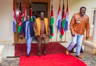 Azimio la Umoja leaders during a meeting on April 18, 2023