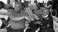Amos Kimunya and his wife late Lucy Kimunya