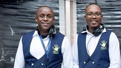 Abel Mutua and Phil Director