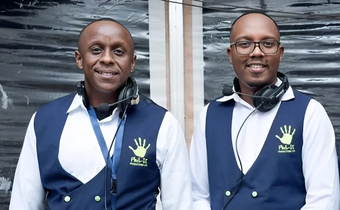 Abel Mutua and Phil Director
