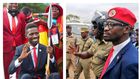 Bobi Wine campaigned in Mbarara in 2020 amid tight security