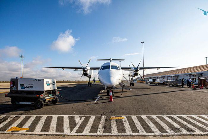 The spectacular Bombardier Dash 8 -Q400 [Photo: 748 Air Services Ltd]