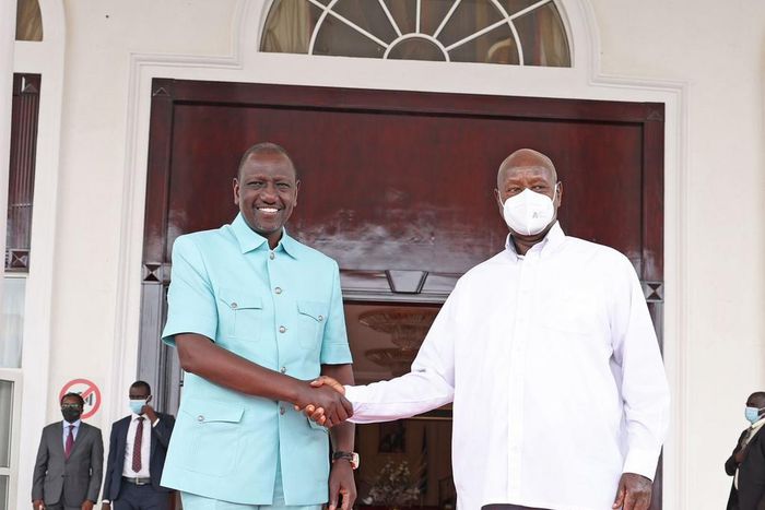 President William Ruto visited State House in Uganda on Sunday, August 13 to hold talks with his Ugandan counterpart, President Yoweri Museveni.