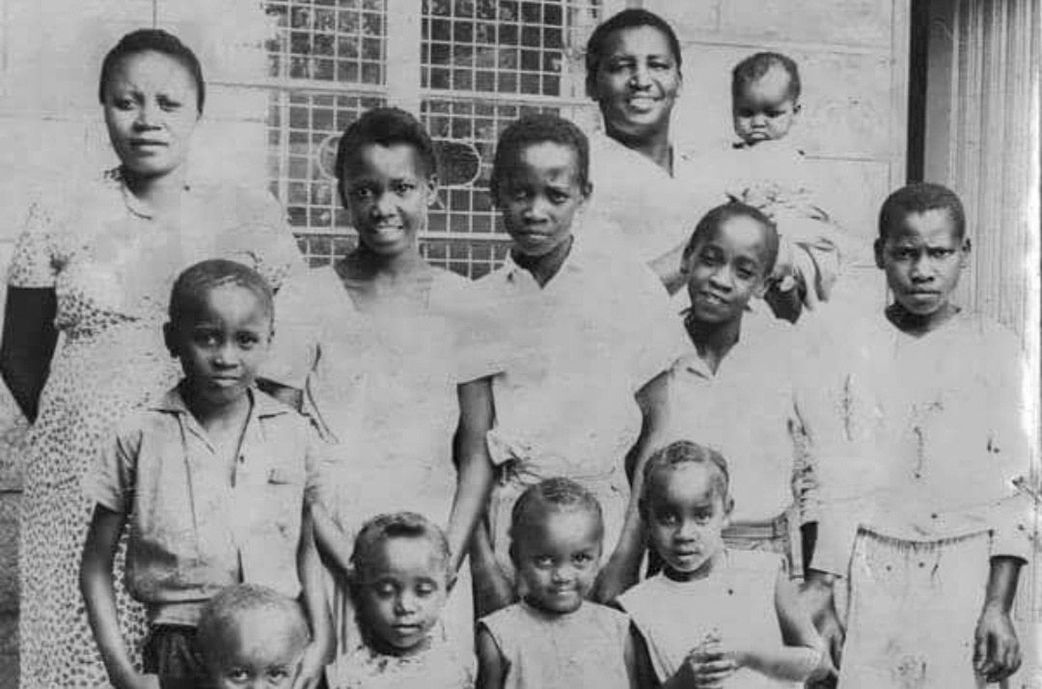George Nthenge, his wife and children in a family photo