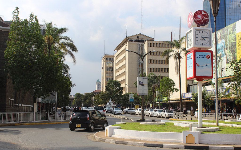 A city clock in Nairobi