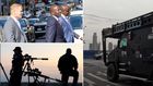 A collage of U.S. Secret Service agents at work