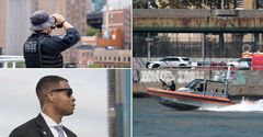 A collage of U.S. Secret Service agents at work