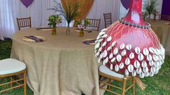 A setting for a wedding ceremony