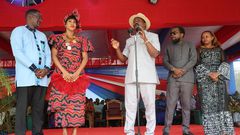 Kalonzo introducing his sons and their spouses