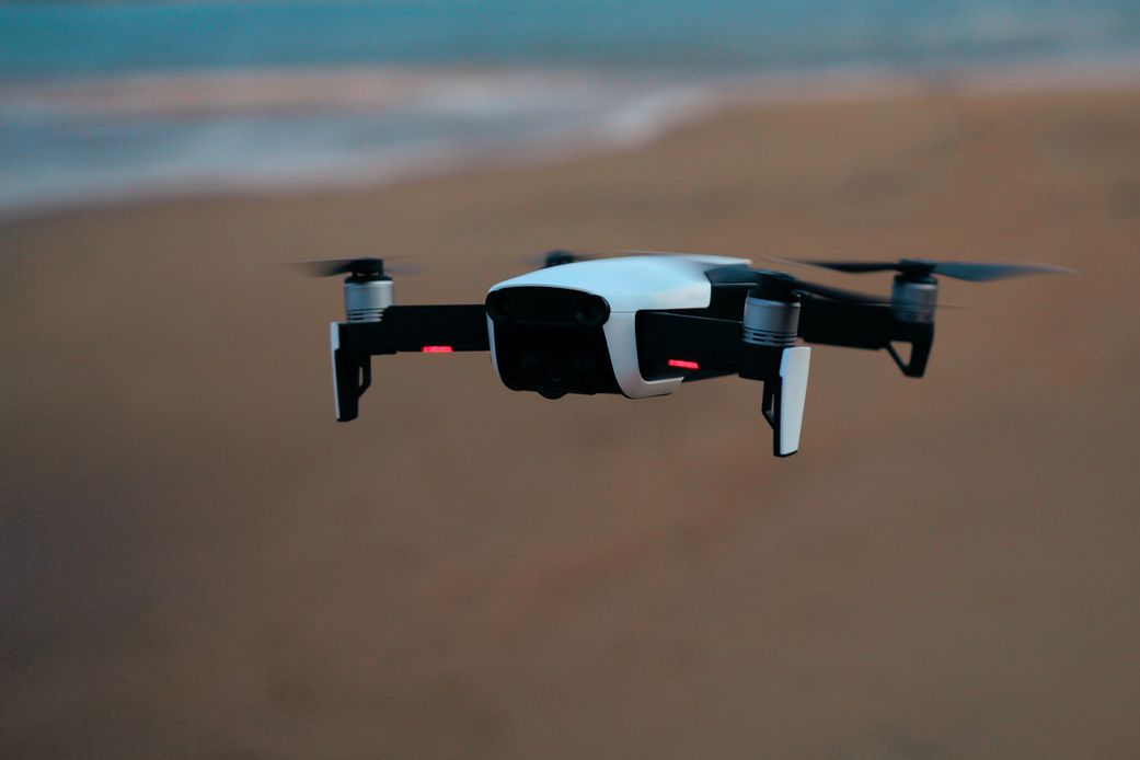 A drone in flight