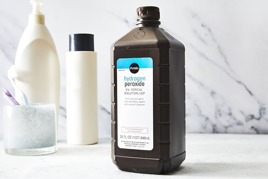 Use Hydrogen Peroxide to remove turmeric stains