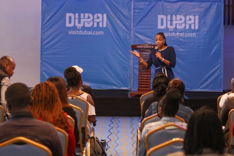 Kenyans at a forum learning about Dubai