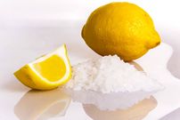 Lemon juice and salt to scrub off turmeric stains