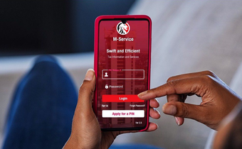 A person using KRA app