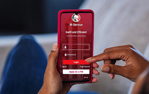 A person using KRA app