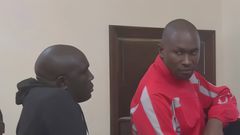 Ex-police officers Emmanuel Wafula and Godfrey Sirengo in court