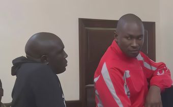 Ex-police officers Emmanuel Wafula and Godfrey Sirengo in court