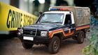 File image of a police car at a crime scene