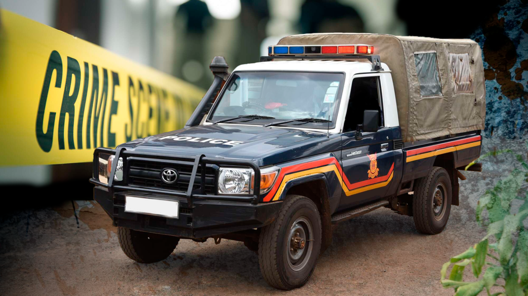 File image of a police car at a past crime scene