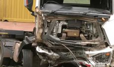 Wreckage of an accident that happened in Kikopey along Nairobi - Nakuru Highway