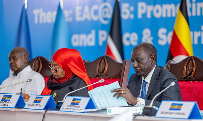 President William Ruto at the 24th Ordinary Summit of the EAC Heads of State on Saturday, November 30