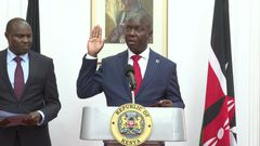 Director of Public Prosecutions (DPP), Renson Ingonga during his swearing-in ceremony at State House, Nairobi