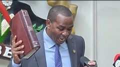 KRA Chairperson Ndiritu Muriithi making his inaugural speech